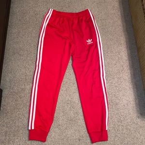 Adidas Red Joggers